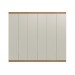 Guarda-Roupa Casal 6 Portas 6 Gavetas Naturalle/Cristalo Rp5660 - Decibal