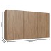 Armário Aéreo Cozinha 3 Portas 2 Prateleiras 100% Mdf Wood Co9300 - Decibal Móveis