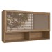 Armário Aéreo Cozinha 1 Porta 1 Prateleira 100% Mdf Wood Co9100  - Decibal Móveis