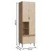 Paneleiro 2 Portas 1 Gaveta 100% Mdf Wood/Malbec Co9210 - Decibal