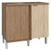 Armário de Cozinha 1 Porta 1 Prateleira 100% Mdf Wood/Malbec Co9102 - Decibal
