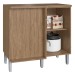 Armário de Cozinha 1 Porta 1 Prateleira 100% Mdf Wood/Malbec Co9102 - Decibal