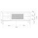 Rack para TV Até 55 Polegadas Buriti 1 Porta Off White - Olivar Móveis