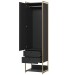 Closet Industrial 1 Porta 2 Gavetas Preto 17321 - Olivar Móveis
