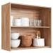 Armário Aéreo Cozinha 2 Portas Carvalho Oak Co12202 - Decibal