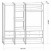 Closet Industrial 1 Porta 6 Gavetas Pinus 17518 - Olivar Móveis