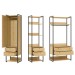 Closet Industrial 1 Porta 6 Gavetas Pinus 17518 - Olivar Móveis