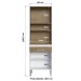Torre Quente 4 Portas 1 Gaveta Wood/Branco Ac4010 - Decibal