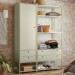 Closet Industrial 1 Porta 4 Gavetas Off White 17520 - Olivar Móveis