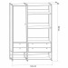 Closet Industrial 1 Porta 4 Gavetas Pinus 17520 - Olivar Móveis