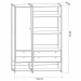 Closet Industrial 1 Porta 4 Gavetas Pinus 17520 - Olivar Móveis
