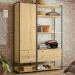 Closet Industrial 1 Porta 4 Gavetas Pinus 17520 - Olivar Móveis