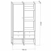 Closet Industrial 1 Porta 4 Gavetas Preto 17521 - Olivar Móveis