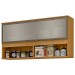 Armário Aéreo Cozinha Verace 120 Cm 1 Porta Basculante com Vidro Marrocos/Off White - Mx Móveis