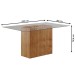 Mesa de Jantar 6 Lugares Toledo Mel/Creme - Viero Móveis