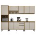 Cozinha Completa Eduarda 11 Portas 2 Gavetas Cinamomo/Off White - Chf Móveis