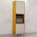 Paneleiro Eduarda 2 Portas Cinamomo/Off White - Chf Móveis