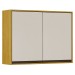 Armário Aéreo Cozinha 80 Cm Eduarda 2 Portas Cinamomo/Off White - Chf Móveis