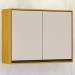 Armário Aéreo Cozinha 80 Cm Eduarda 2 Portas Cinamomo/Off White - Chf Móveis