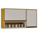 Armário Aéreo Cozinha 120 Cm Eduarda 2 Portas Cinamomo/Off White - Chf Móveis