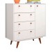 Cômoda 1 Porta 4 Gavetas Branco 10832 - Olivar Móveis