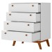 Cômoda Versalhes 4 Gavetas Branco - Olivar Móveis