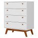 Cômoda Versalhes 4 Gavetas Branco - Olivar Móveis