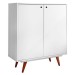 Sapateira 2 Portas Retro Branco - Olivar Móveis
