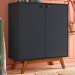 Sapateira 2 Portas Versalhes Preto - Olivar Móveis