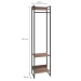 Closet Arara 3 Prateleiras Nogal/Preto 19219 - Compace