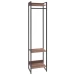 Closet Arara 3 Prateleiras Nogal/Preto 19219 - Compace