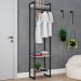 Closet Arara 3 Prateleiras Snow/Preto 19219 - Compace