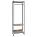 Closet Arara 3 Prateleiras Carvalho Dark/Preto 19223 - Compace