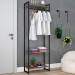 Closet Arara 3 Prateleiras Carvalho Dark/Preto 19223 - Compace