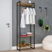 Closet Arara 3 Prateleiras Lâmina Mel/Preto 19223 - Compace