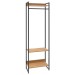 Closet Arara 3 Prateleiras Lâmina Mel/Preto 19223 - Compace