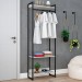 Closet Arara 3 Prateleiras Snow/Preto 19223 - Compace