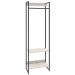 Closet Arara 3 Prateleiras Snow/Preto 19223 - Compace