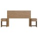 Cabeceira Casal com Mesa de Cabeceira Wood Ca41 - Decibal
