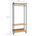Closet Arara 3 Prateleiras Lâmina Mel/Preto 19227 - Compace