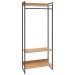Closet Arara 3 Prateleiras Lâmina Mel/Preto 19227 - Compace
