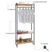 Closet Arara 3 Prateleiras Lâmina Mel/Preto 19227 - Compace