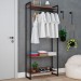 Closet Arara 3 Prateleiras Nogal/Preto 19227 - Compace