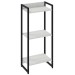 Estante para Livros Dynamica 3 Prateleiras Snow/Preto 19171 - Compace