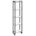 Estante para Livros Dynamica 5 Prateleiras Snow/Preto 19191 - Compace
