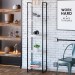 Estante para Livros Dynamica 5 Prateleiras Snow/Preto 19191 - Compace