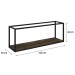 Nicho Decorativo Dynamica Carvalho Dark/Preto 19201 - Compace