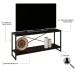 Rack para TV Até 50 Polegadas Dynamica 1 Prateleira Preto ônix/Preto - Compace