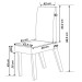 Mesa de Jantar 6 Lugares Belinda com Vidro Mel/Nude/Off White - Viero Móveis