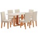 Mesa de Jantar 6 Lugares Erika Mel/Blonde/Nude 26271 - Viero Móveis